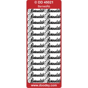 Stickers m. tekst barnedb